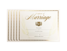 Premium Marriage Certificate 5 Pack - $17.99