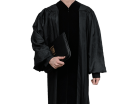 pastor robe black