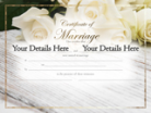 Printed Scenic Marriage Certificate