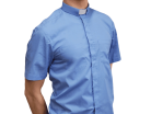 Blue Short Sleeve Minister Shirt