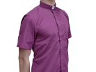 Purple Short Sleeve Minister Shirt