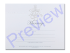 Wedding Certificate - Pearly Dove Single Pack