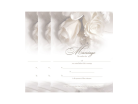 Wedding Certificate - White Rose 3 Pack - $12.99