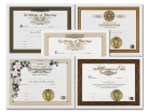 Wedding Officiant Set Certificates