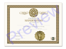 Handfasting Ceremony Certificate