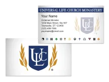 Minister Business Cards