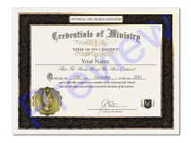 Premium Credential of Ministry