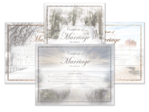 Scenic Marriage Certificate