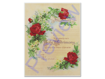 Wedding Certificate - Vintage Rose