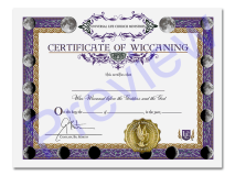 Wiccan Certificate