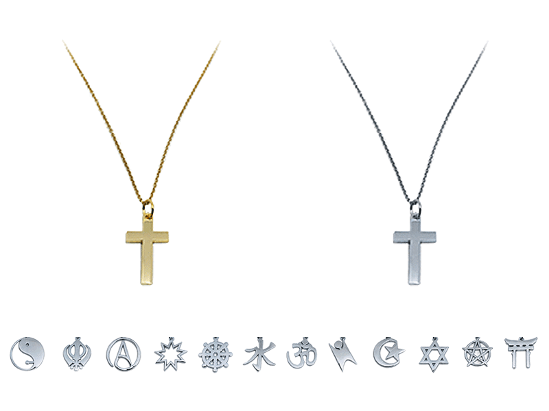 Religious shop symbols necklace