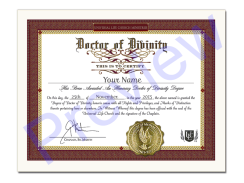 Doctor of Divinity Degree