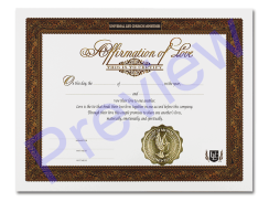 Love Affirmation Certificate