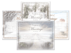 Scenic Marriage Certificate